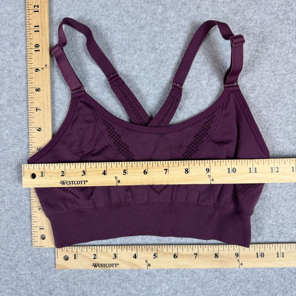 All In Motion Womens Maroon Adjustable Gym Workout Sports Bra - XS - Picture 4 of 5